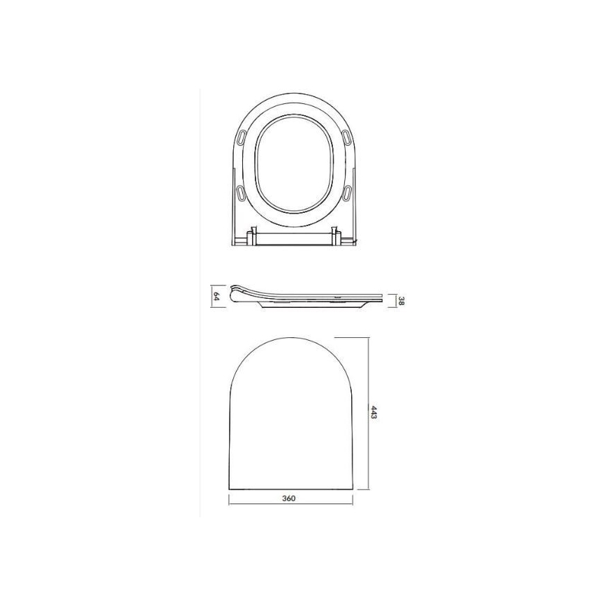 Cersanit K701-104 - Vägghängt WC med sits CITY OVAL keramik/vit
