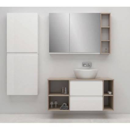 Cersanit S590-030 - Spegel badrumsskåp MEDDIE 80x40 cm