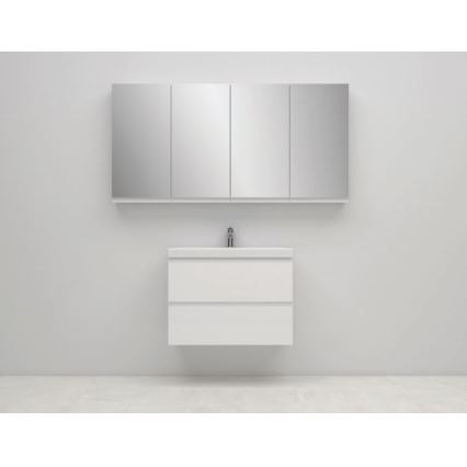 Cersanit S590-030 - Spegel badrumsskåp MEDDIE 80x40 cm