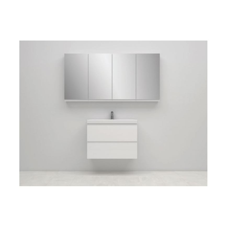 Cersanit S590-030 - Spegel badrumsskåp MEDDIE 80x40 cm