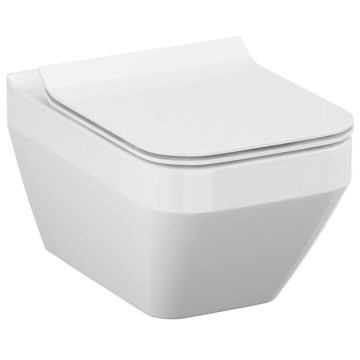 Cersanit S701-213-ECO - Vägghängd toalett med sits CREA keramik/vit