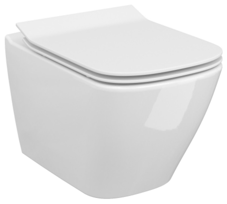 Cersanit S701-405-ECO - Vägghängd WC-stol med sits CITY keramik/vit