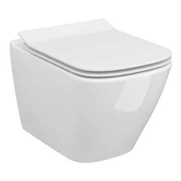 Cersanit S701-405-ECO - Väggmonterad WC med sitsen CITY, keramik/vit
