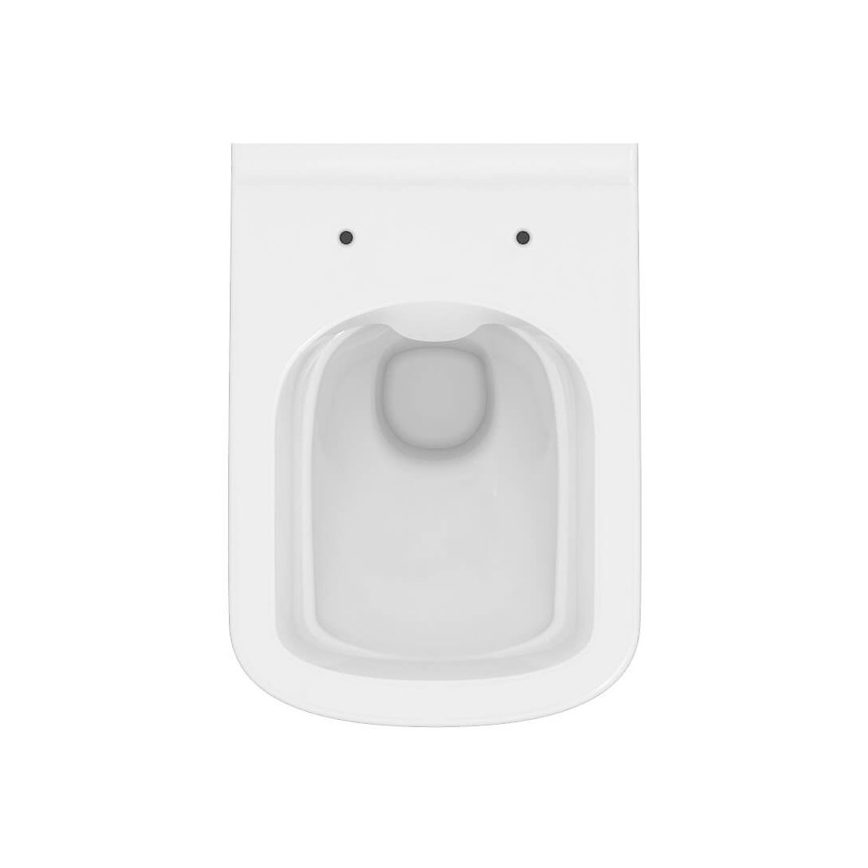 Cersanit S701-405 - Väggmonterad toalett med sits CITY SQUARE keramik/vit