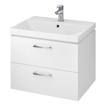 Cersanit S801-142-DSM - Väggmonterad badrumsskåp med handfat LARA CITY 46x60 cm vit