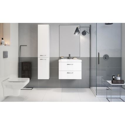 Cersanit S801-142-DSM - Väggmonterat badrumsskåp med handfat ELODY PLUS 46x60 cm vit