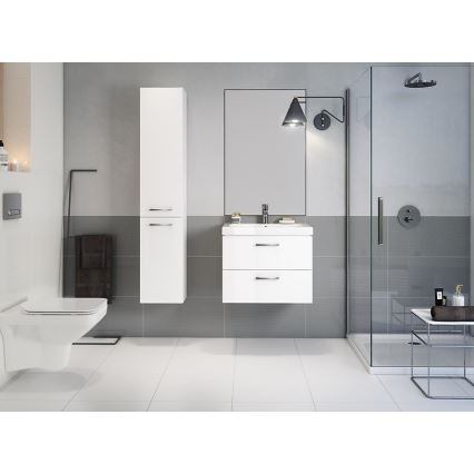 Cersanit S801-147-DSM - Väggmonterat badrumsskåp med handfat ELODY 46x60 cm vit