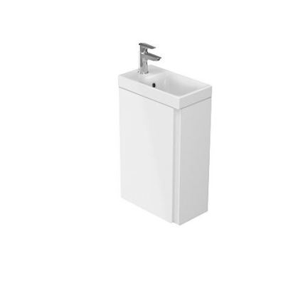 Cersanit S801-218-DSM - Vägghängt badrumsskåp med tvättställ MODUO SLIM 40 cm, högblank vit