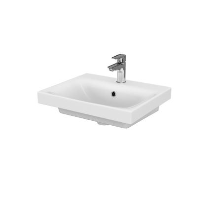 Cersanit S801-230-DSM - Väggmonterat badrumsskåp med handfat MEDDIE 62x50 cm vit