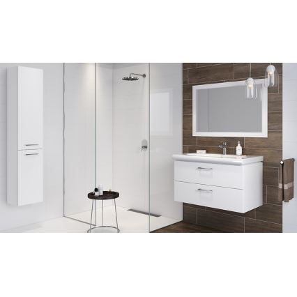 Cersanit S801-338-DSM - Väggmonterat badrumsskåp med handfat ELODY 46x80 cm vit