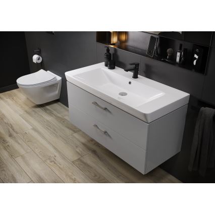 Cersanit S801-338-DSM - Väggmonterat badrumsskåp med handfat ELODY 46x80 cm vit