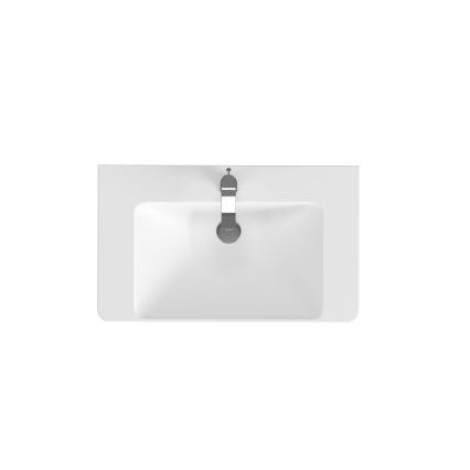 Cersanit S801-338-DSM - Väggmonterat badrumsskåp med handfat ELODY 46x80 cm vit
