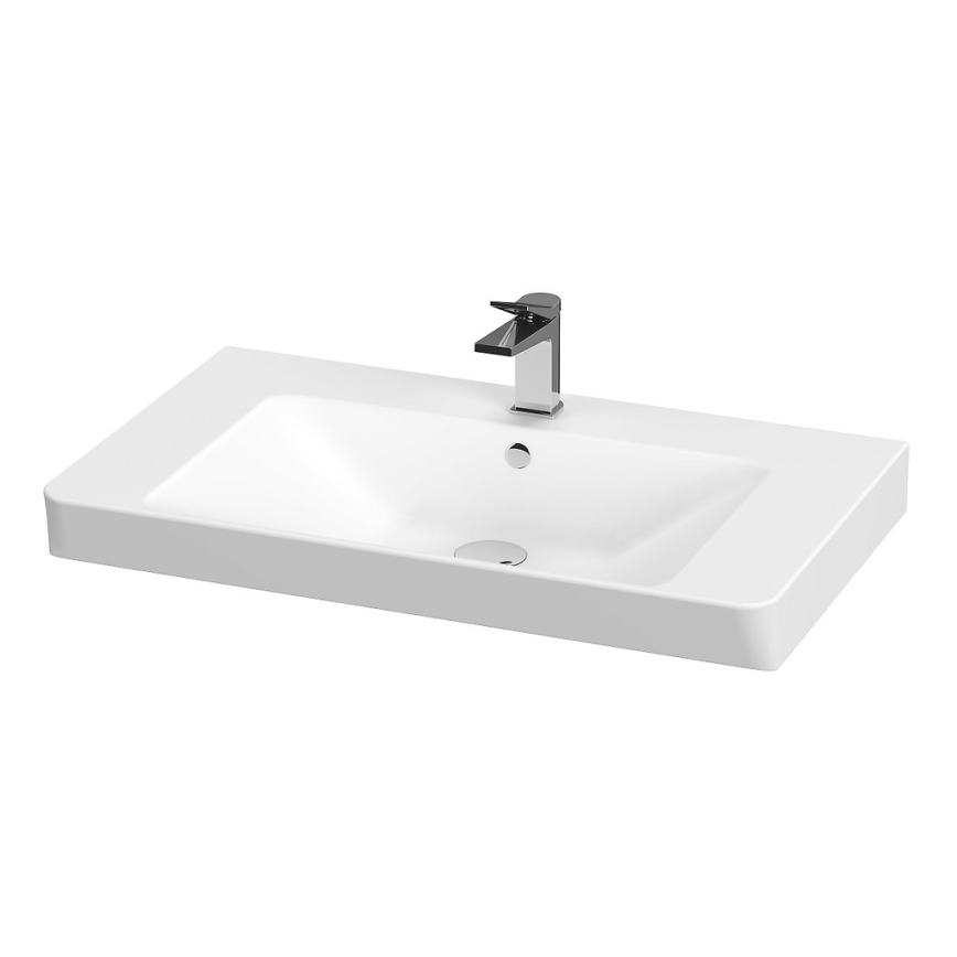 Cersanit S801-338-DSM - Väggmonterat badrumsskåp med handfat ELODY 46x80 cm vit