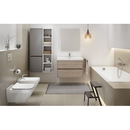 Cersanit S924-008 - Väggmonterad badrumsskåp under handfat CREA 53,3x59,4 cm ek
