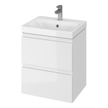 Cersanit S929-012 - Hanging badrum basin skåp MEDDIE 57x49,4 cm glänsande vit