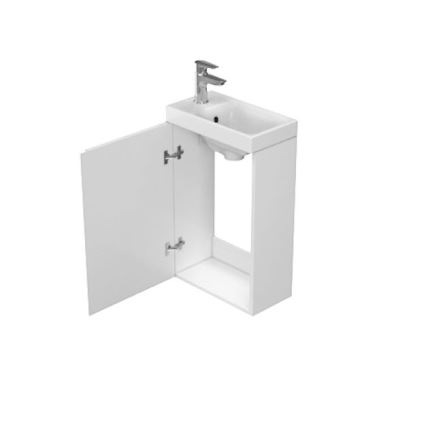 Cersanit S929-014 - Tvättställsskåp för badrum MEDDIE 59x39 cm glänsande vit