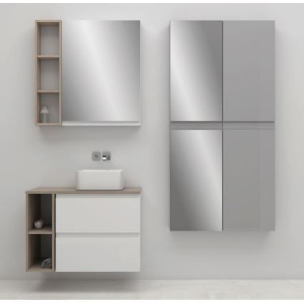 Cersanit S929-018 - Spegel badrumsskåp MEDDIE 80x59,5 cm