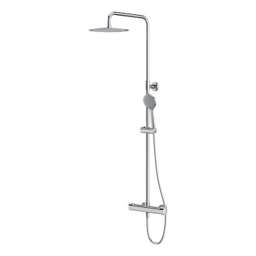 Cersanit S951-340 - Duschset med termostatblandare CITY blank krom