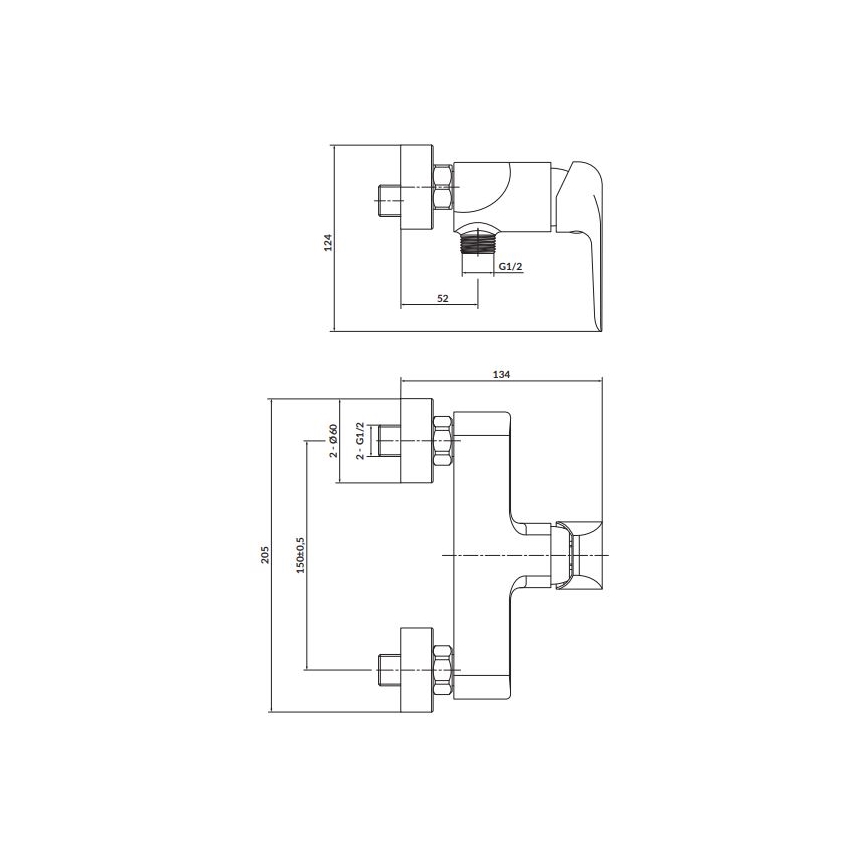 Cersanit S951-352 - Dushkran CITY skinande krom