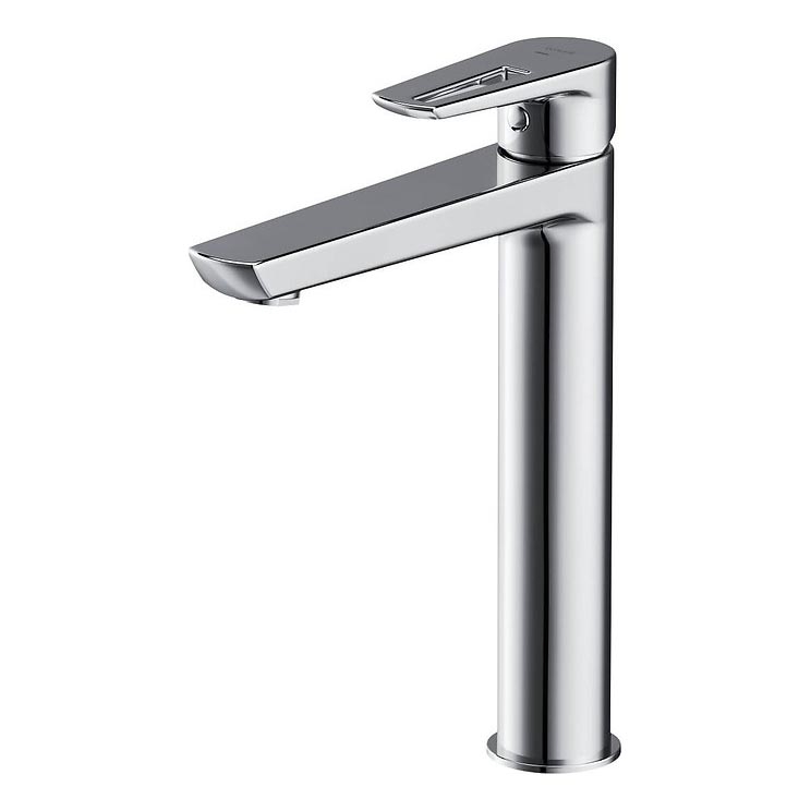 Cersanit S951-354 - Kran till handfat MILLE 27 cm skinande krom + avlopp