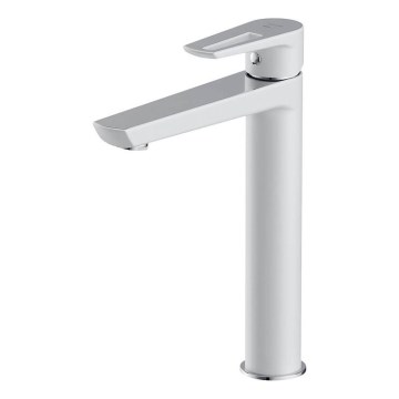 Cersanit S951-355 - Kran till handfat MILLE 27 cm vit + avlopp