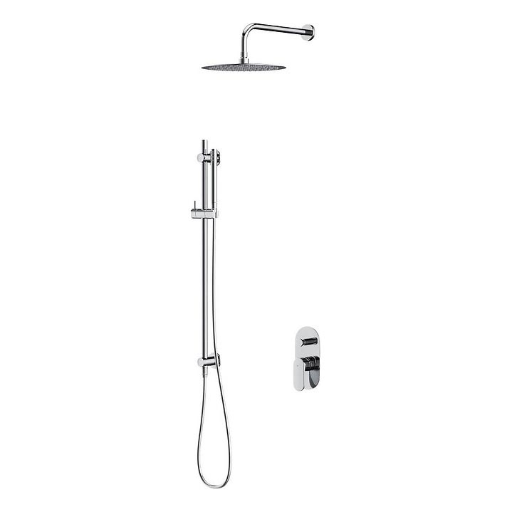 Cersanit S952-008 - Duschset med inbyggd blandare CREA i blank krom