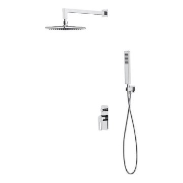 Cersanit S952-012 - Duschset med inbyggd blandare MILLE blank krom