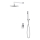 Cersanit S952-012 - Duschset med inbyggd blandare MILLE blank krom