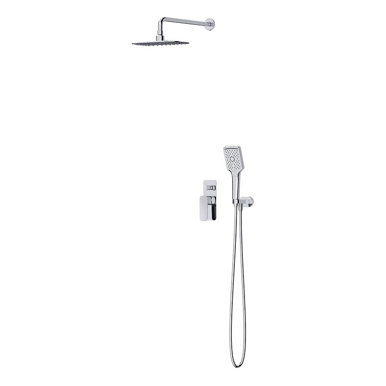 Cersanit S952-029 - Duschset med dold kran LARGA skinande krom