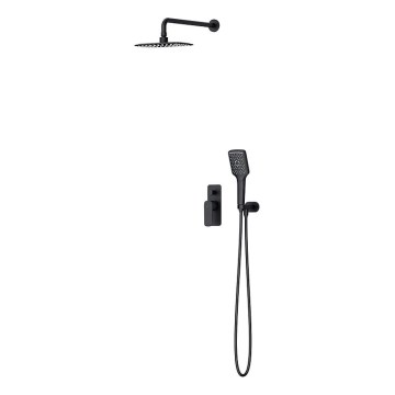 Cersanit S952-031 - Duschset med dold kran LARGA svart