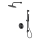 Cersanit S952-033 - Dusch set med termostatisk dold kran ZEN svart