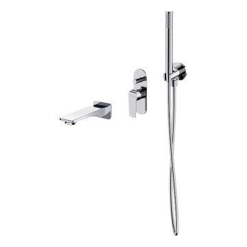 Cersanit S952-036 - Badkarsset med inbyggd blandare CITY blank krom