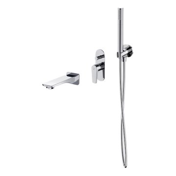 Cersanit S952-040 - Badutrustning med dold kran MODUO skinande krom