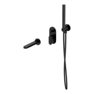 Cersanit S952-042 - Badkarsset med inbyggd CREA-blandare svart