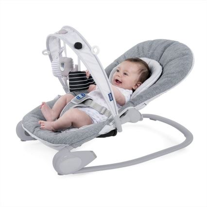 Chicco - Baby gunga HOOPLA grå/vit