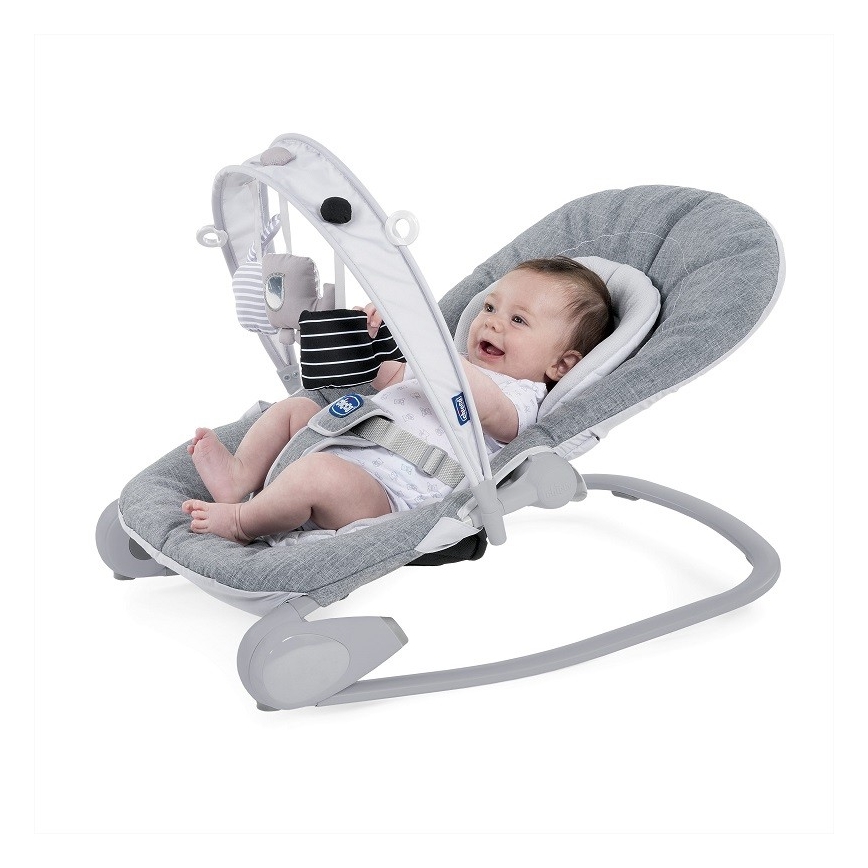 Chicco - Baby gunga HOOPLA grå/vit