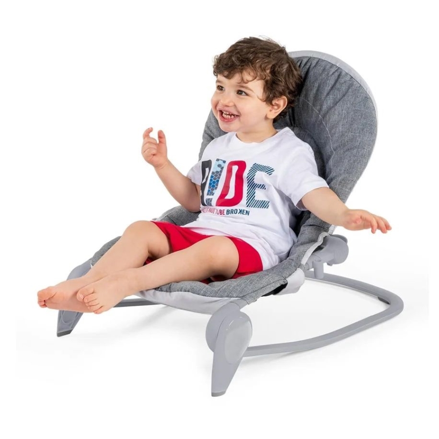 Chicco - Baby gunga HOOPLA grå/vit