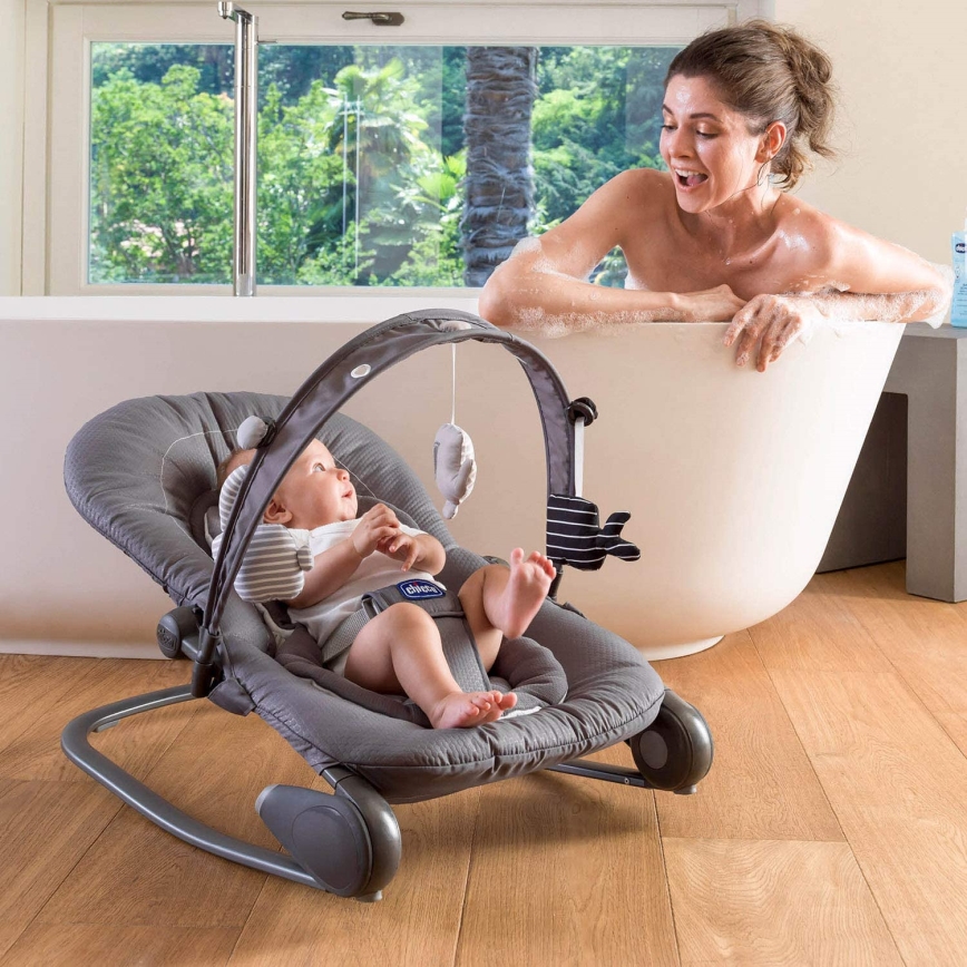 Chicco - Baby gunga HOOPLA mörkgrå