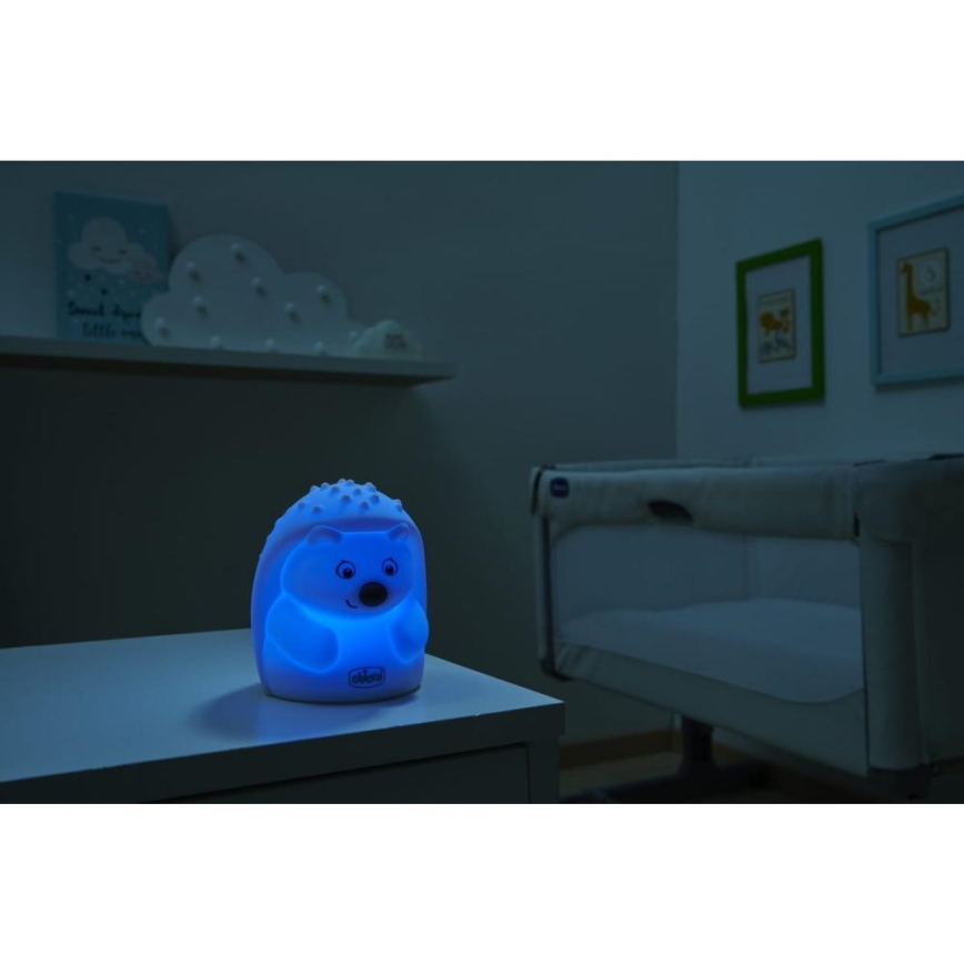 Chicco - Barn nattlampa SWEET LIGHTS igelkott