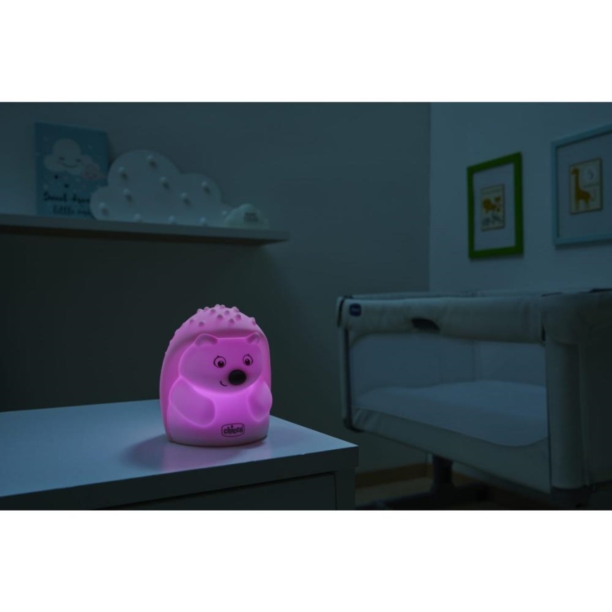 Chicco - Barn nattlampa SWEET LIGHTS igelkott