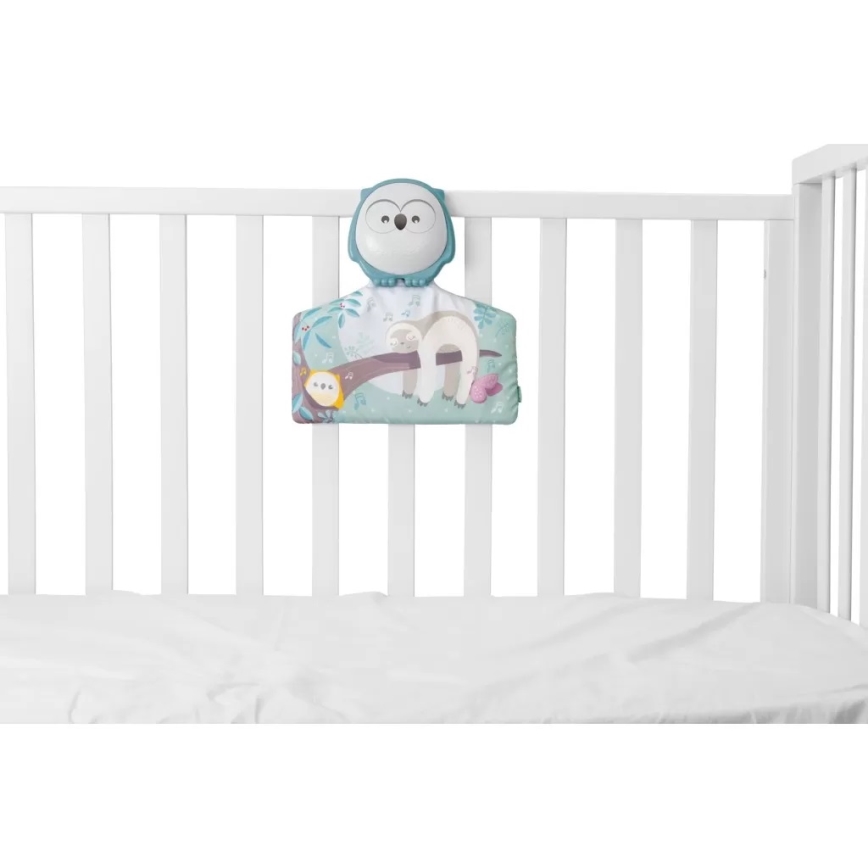 Chicco - Barnfilt för lek 2i1 3xAAA uggla