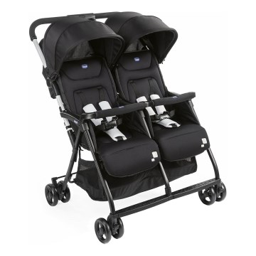 Chicco - barnvagnar för tvillingar OHLALA TWIN Black Natt svart