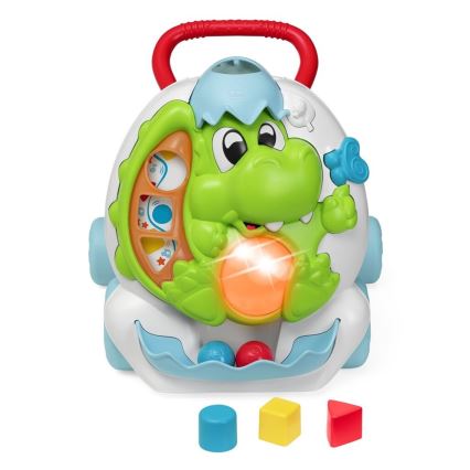 Chicco - Gåstol med aktiviteter och ljud 2-i-1 DINO 2xAA