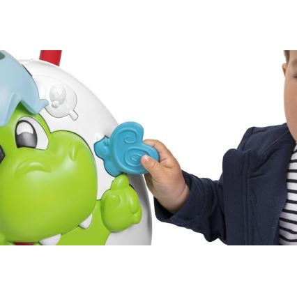 Chicco - Lära-gå-stol med aktiviteter och zvukem 2i1 DINO 2xAA