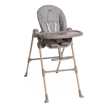 Chicco - Matstol för barn Polly Essential - grå/brun