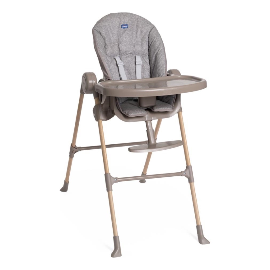 Chicco - Matstol för barn Polly Essential - grå/brun
