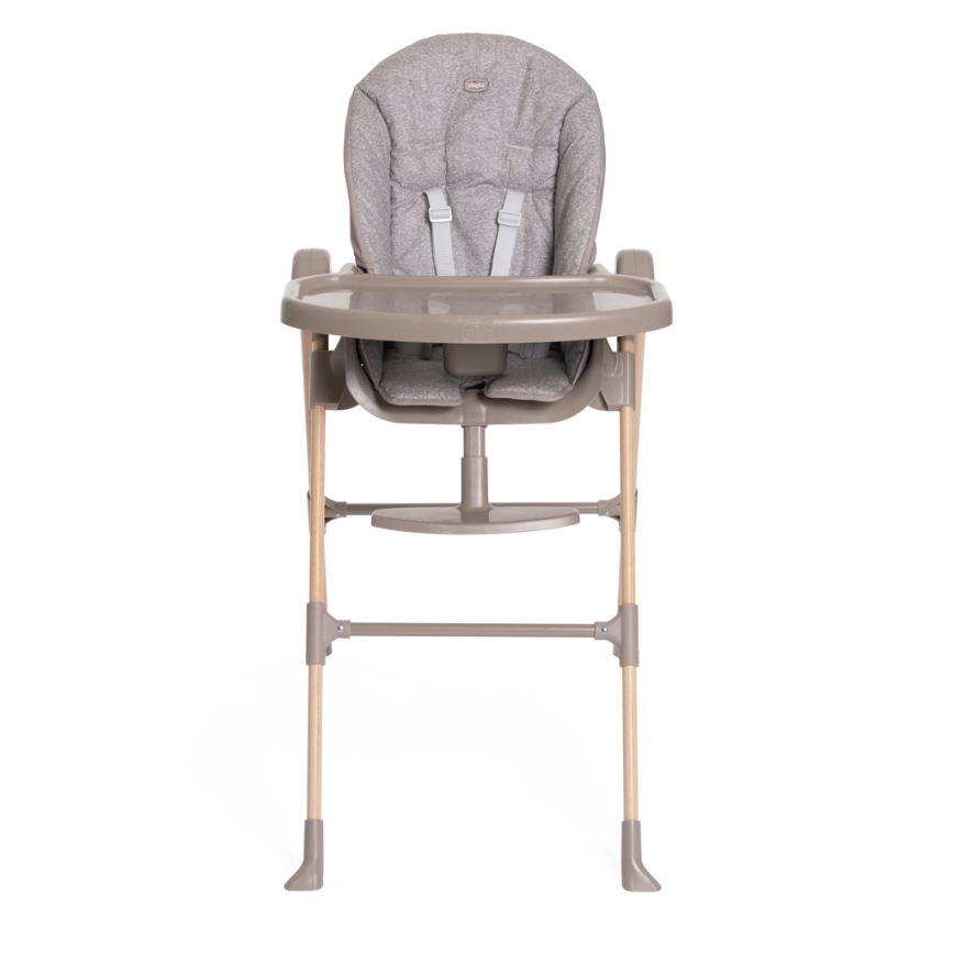 Chicco - Matstol för barn Polly Essential - grå/brun
