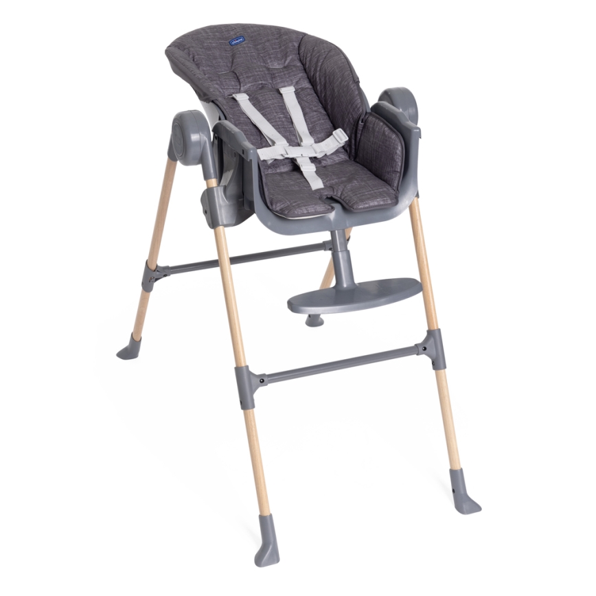 Chicco - Matstol för barn Polly Essential - grå