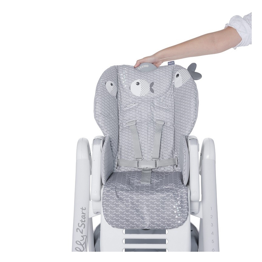 Chicco - Matstol för barn Polly2Start - Dots