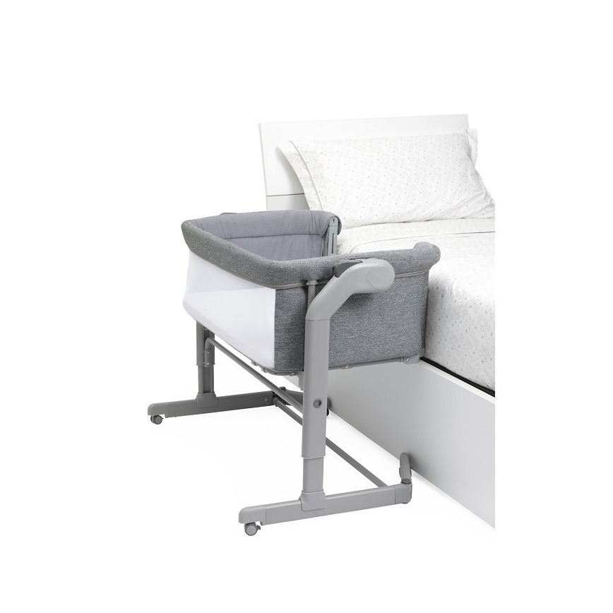 Chicco - Barnsäng 2-i-1 NEXT2ME MAGIC EVO mörkgrå